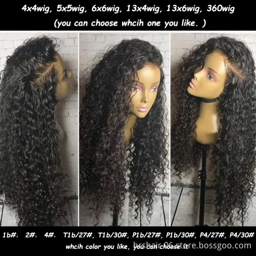 Straight Wave Full Cuticle Aligned Unprocessed Indian 13*4 Lace Frontal Human Hair Wigs 100% human wig